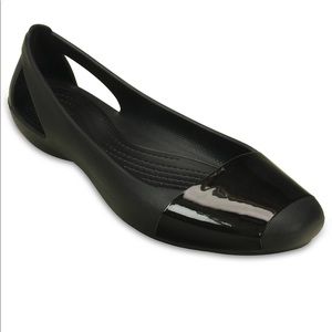 CROCS Black Flats